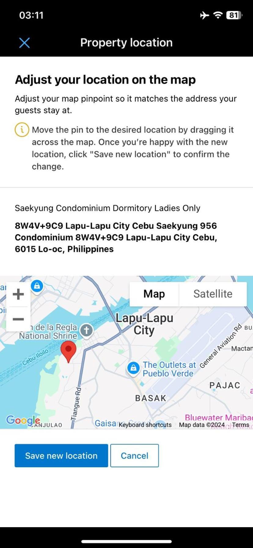 Saekyung Condominium Dormitory Ladies Only Lapu-Lapu City Zewnętrze zdjęcie